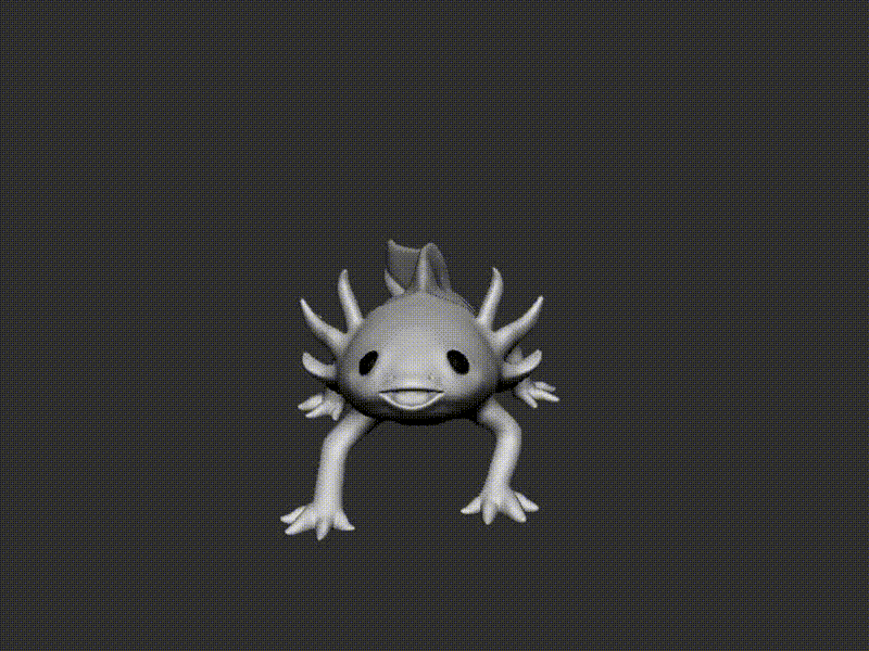 Axolotl 3d model