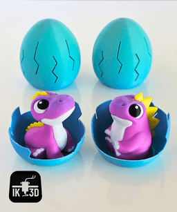 Breakable Surprise Eggs - Dinosaur Wave 2 / No Supports / 3MF 3d model