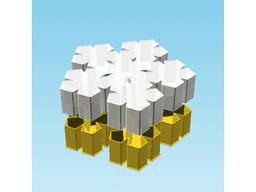 PentaCutFract, nestable box (v2) 3d model