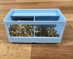 Modified Gridfinity Bin with glass 3d model