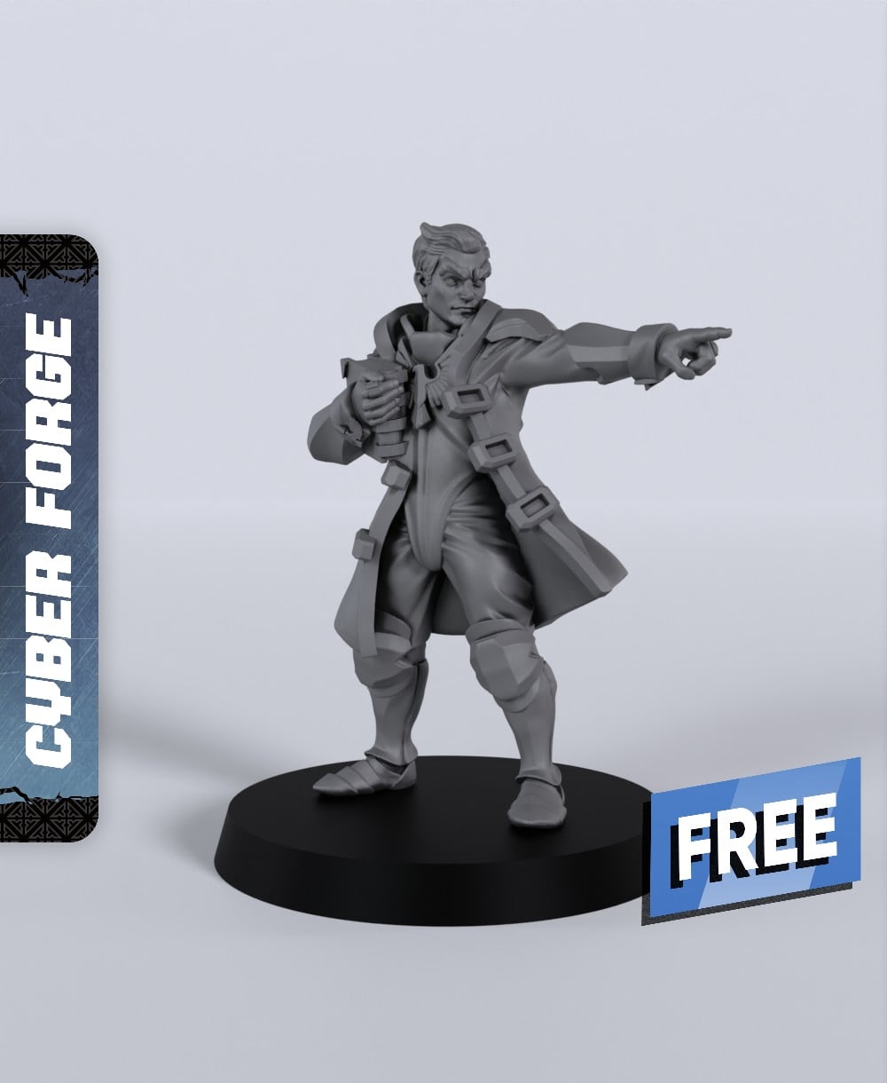 Hawk Mentor Cyril - With Free Dragon - 5e DnD Inspired for RPG and Wargamers 3d model