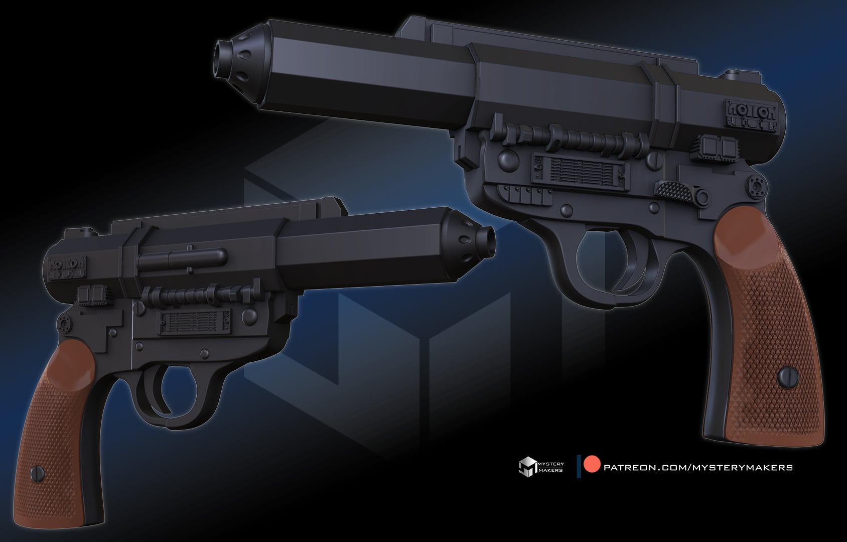 Captain Hayle’s blaster 3d model