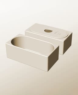 CX96-75-P Stackable pierced component box for creative makers 3d model