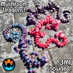 Mushroom Dragon 3d model