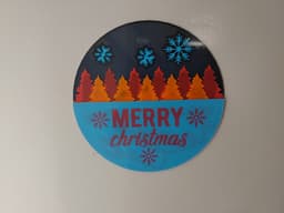 Multi-Layer Round Christmas Signs 3d model