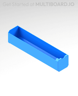 1x1x4 LU - MultiBin Simple Drawer 3d model