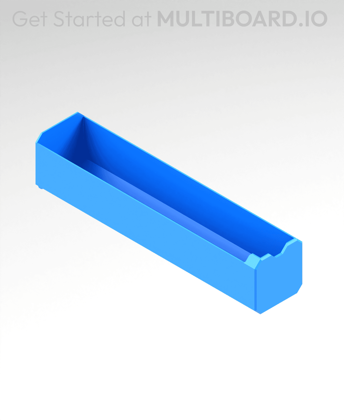 1x1x4 LU - MultiBin Simple Drawer 3d model