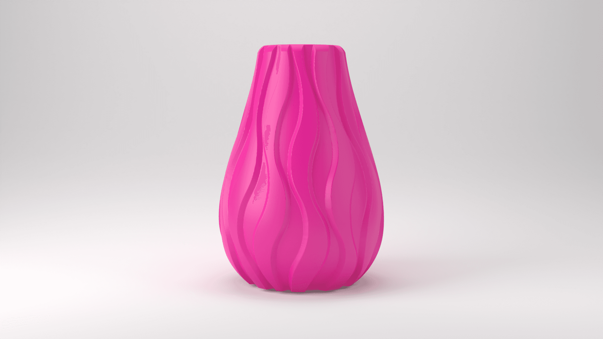 Vertical Waves Vase 3d model