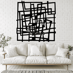 Abstract Wall Art 2D Wall Art/Window Art - Digital STL & SVG File for 3D Printing or Laser Cutting 3d model