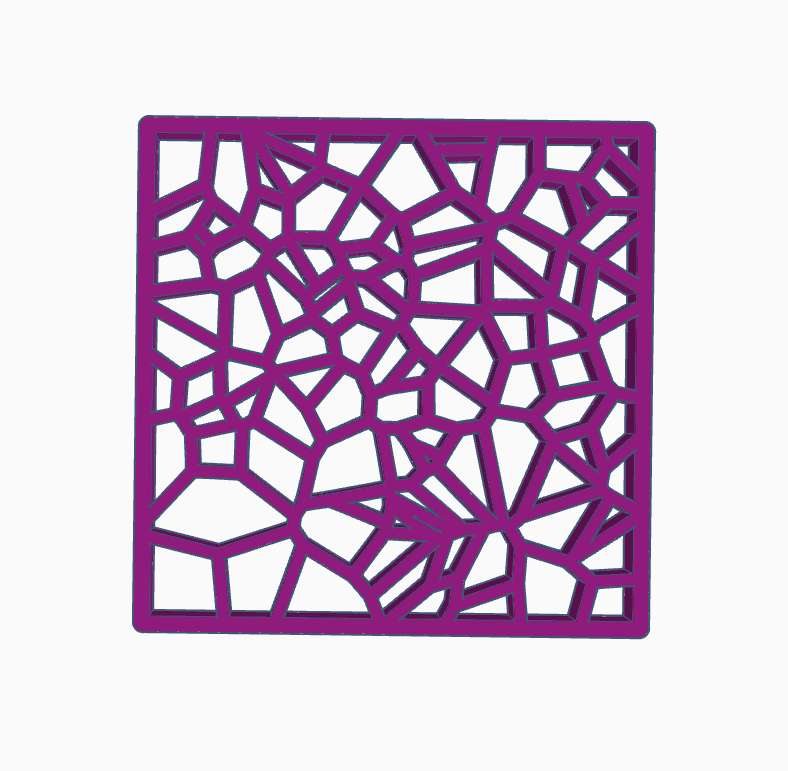 voronoi table decor 18.stl 3d model