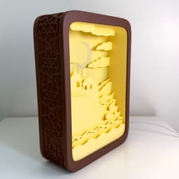 Shelter at the Edge | Layered Light Box 3d model