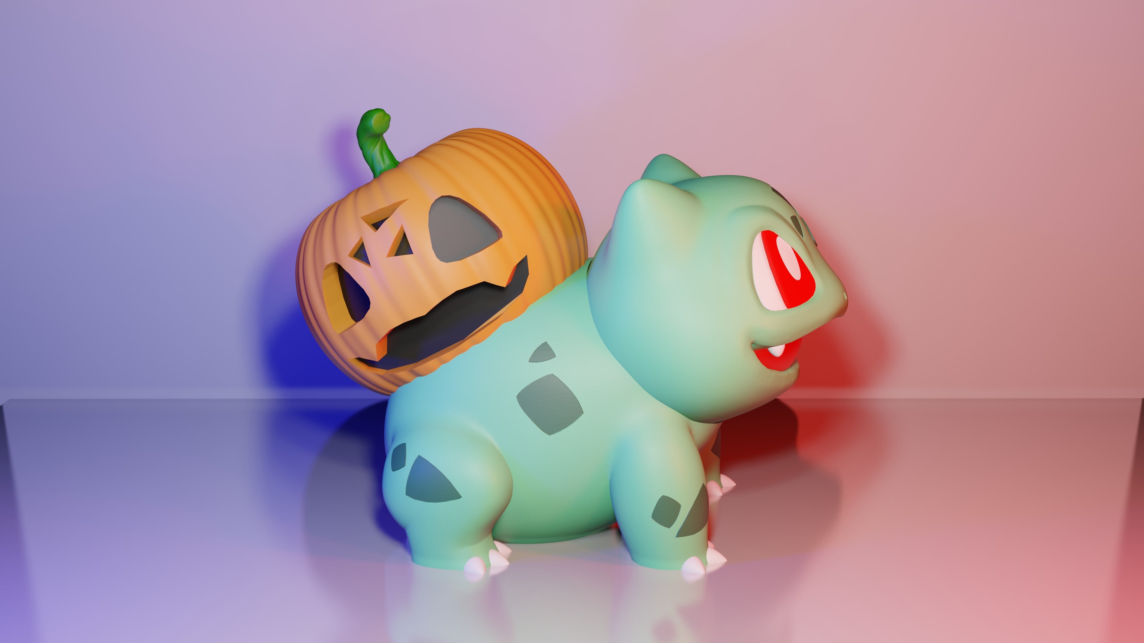 Pumpink Bulbasaur 3d model