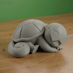 The Squirtle Sleeping Desk Series: #2 3d model