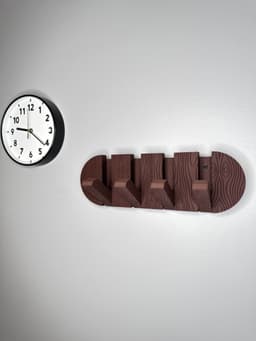 Multi-Hook Wall Mount 3d model