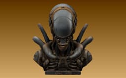 Halloween Fanart - Steampunk Xenomorph bust 3d model