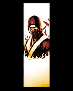 Fan Art set of Bookmarks - Scorpion from the Game Mortal Kombat 3d model
