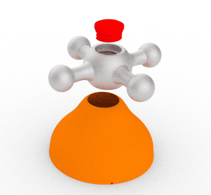 Finishing for water recording 3d model