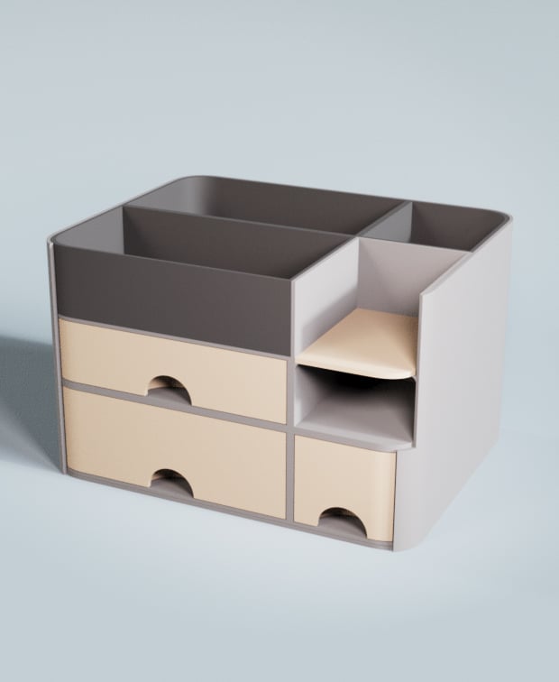 Desk Organizer Clean 3d model