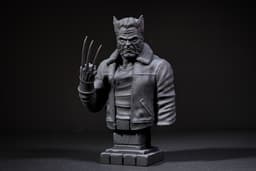 Old Man Logan Bust (Pre-Supported) 3d model
