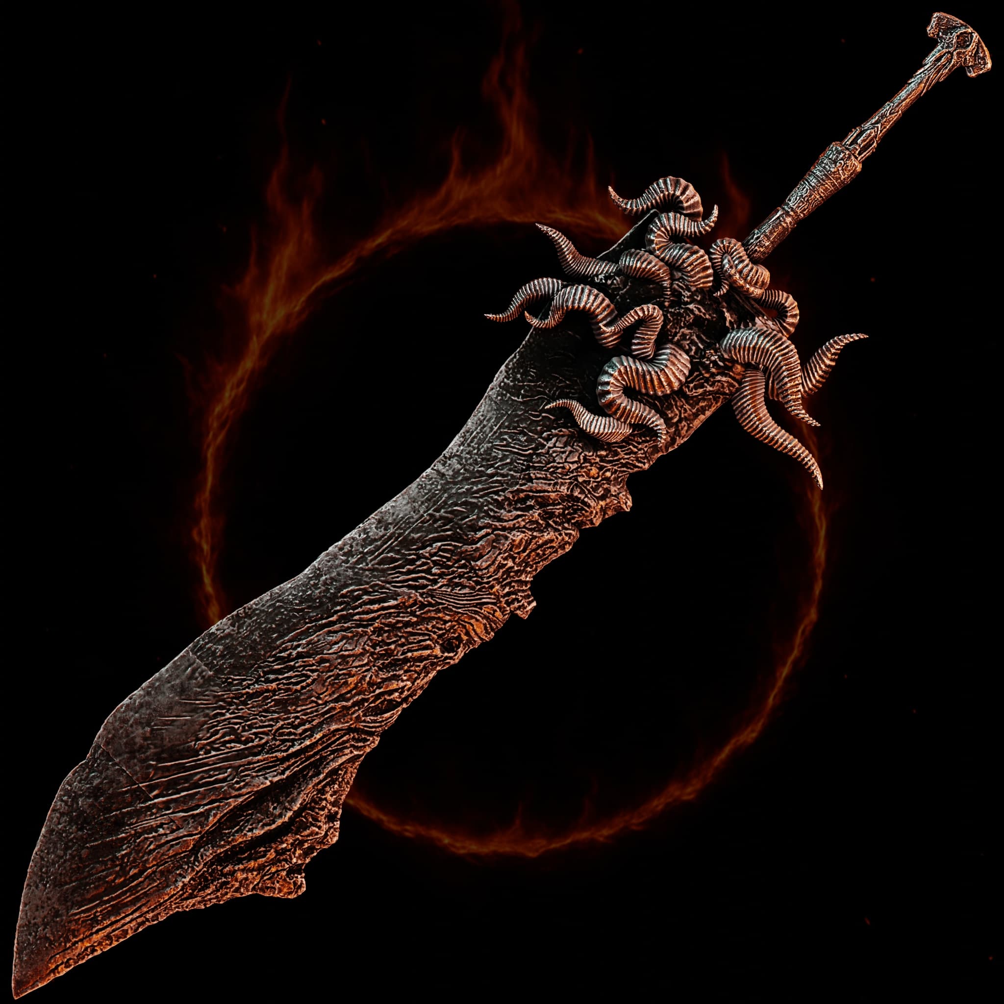 DARK SOULS 3 RINGED KNIGHT PAIRED GREATSWORD life size cosplay weapon - Dark Souls Fan Art 3d model