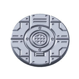 3D Printable Cyberpunk Facility Floor Base Toppers – 32mm Round Bases 3d model