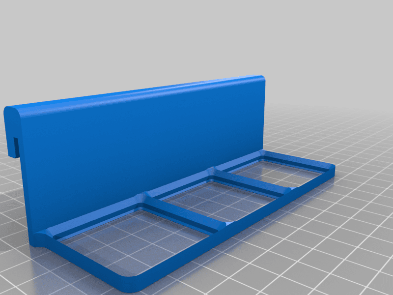 Gridfinity holder 3x1 for Allit pegboard 3d model