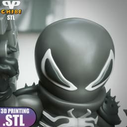 Agent Venom Chibi STL for 3D Printing ChibiSTL 3DXM 3d model