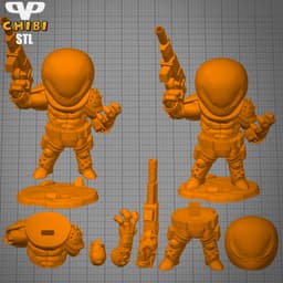 Agent Venom Chibi STL for 3D Printing ChibiSTL 3DXM 3d model
