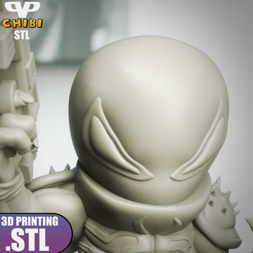Agent Venom Chibi STL for 3D Printing ChibiSTL 3DXM 3d model