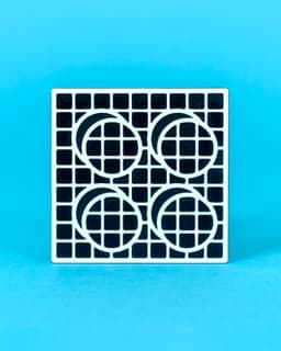 Shifted Pixels // Art Coaster Set, Illusion Tiles 3d model