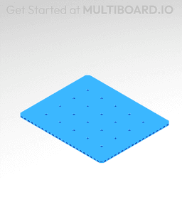 12x10 MU - Small Thread LU - MultiBoard Plate 3d model