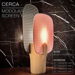 CERCA | Modular Screen Table Lamp E14, E26, E27 3d model