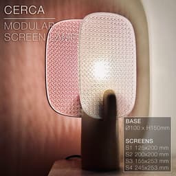 CERCA | Modular Screen Table Lamp E14, E26, E27 3d model