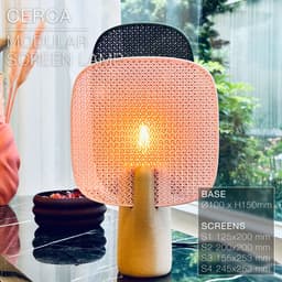 CERCA | Modular Screen Table Lamp E14, E26, E27 3d model