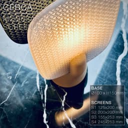 CERCA | Modular Screen Table Lamp E14, E26, E27 3d model