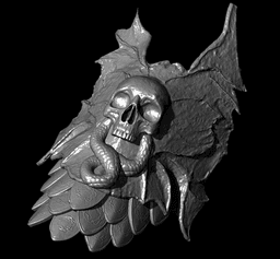 MESSMER THE IMPALER skull pauldron life size cosplay - Elden Ring Shadow of the Erdtree Fan Art 3d model