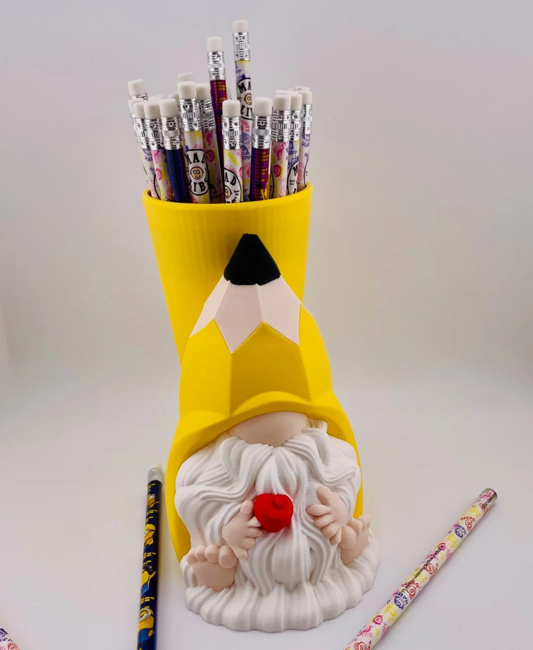 Pencil Gnome Pencil Holder 3d model