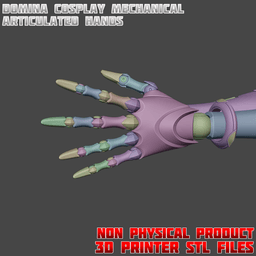 Domina Articulated Hands Cosplay Set Overwatch 3d model