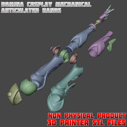 Domina Articulated Hands Cosplay Set Overwatch 3d model