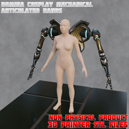 Domina Articulated Hands Cosplay Set Overwatch 3d model