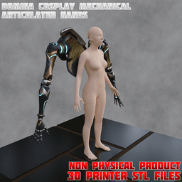 Domina Articulated Hands Cosplay Set Overwatch 3d model