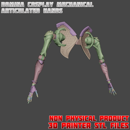 Domina Articulated Hands Cosplay Set Overwatch 3d model