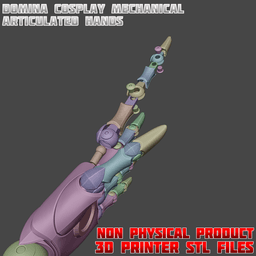 Domina Articulated Hands Cosplay Set Overwatch 3d model