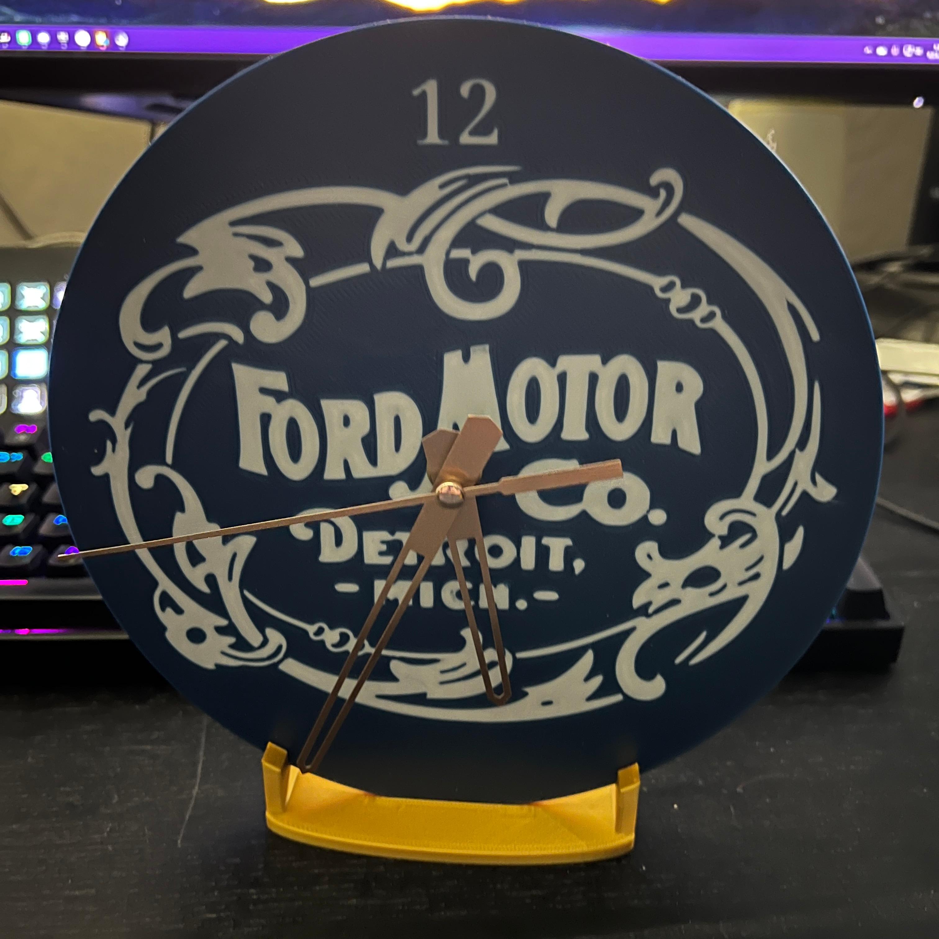 Ford Motor Company Wall Clock 3d model
