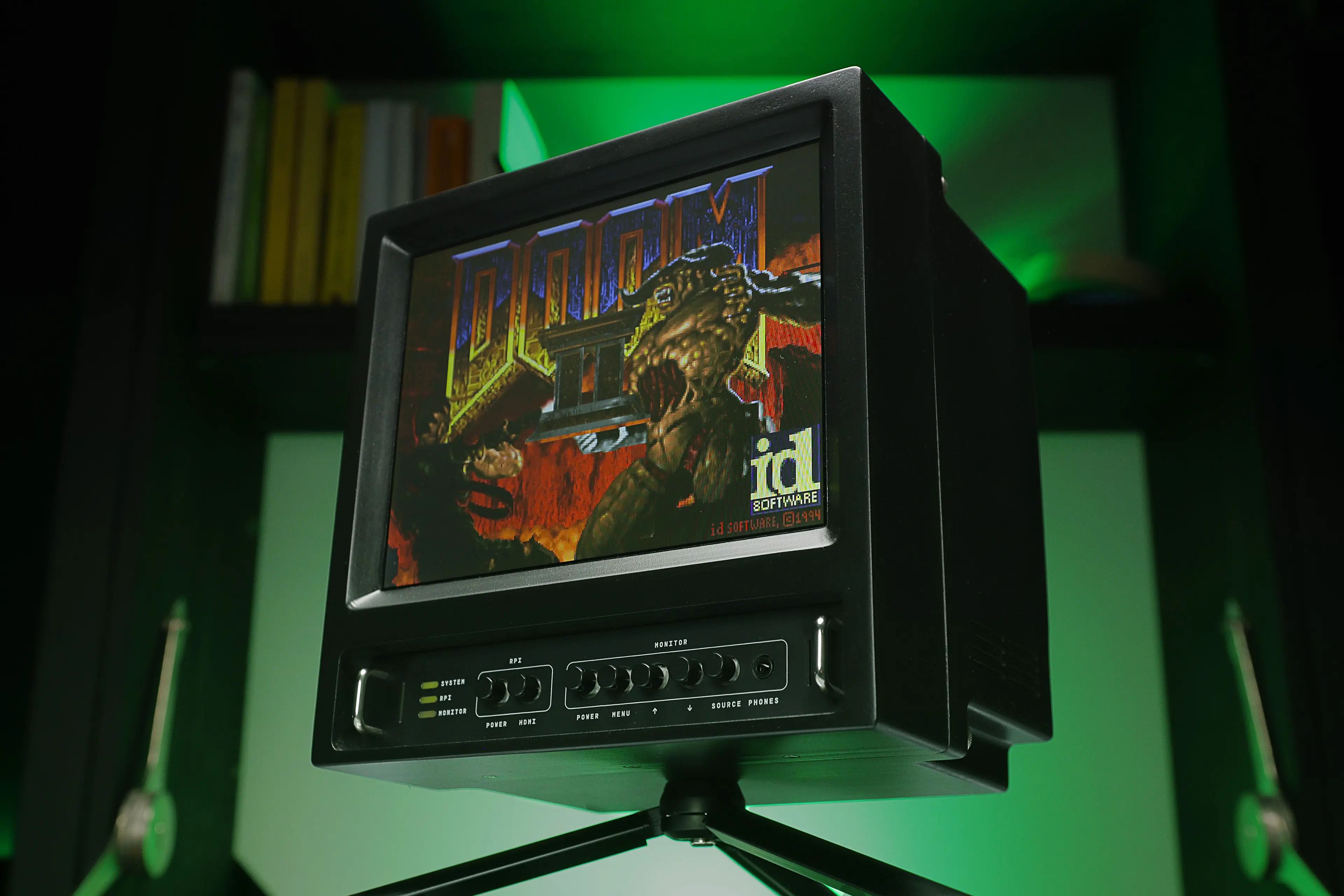 CRT Style Raspberry Pi Enclosure (portable) — Pi Terminal 3d model