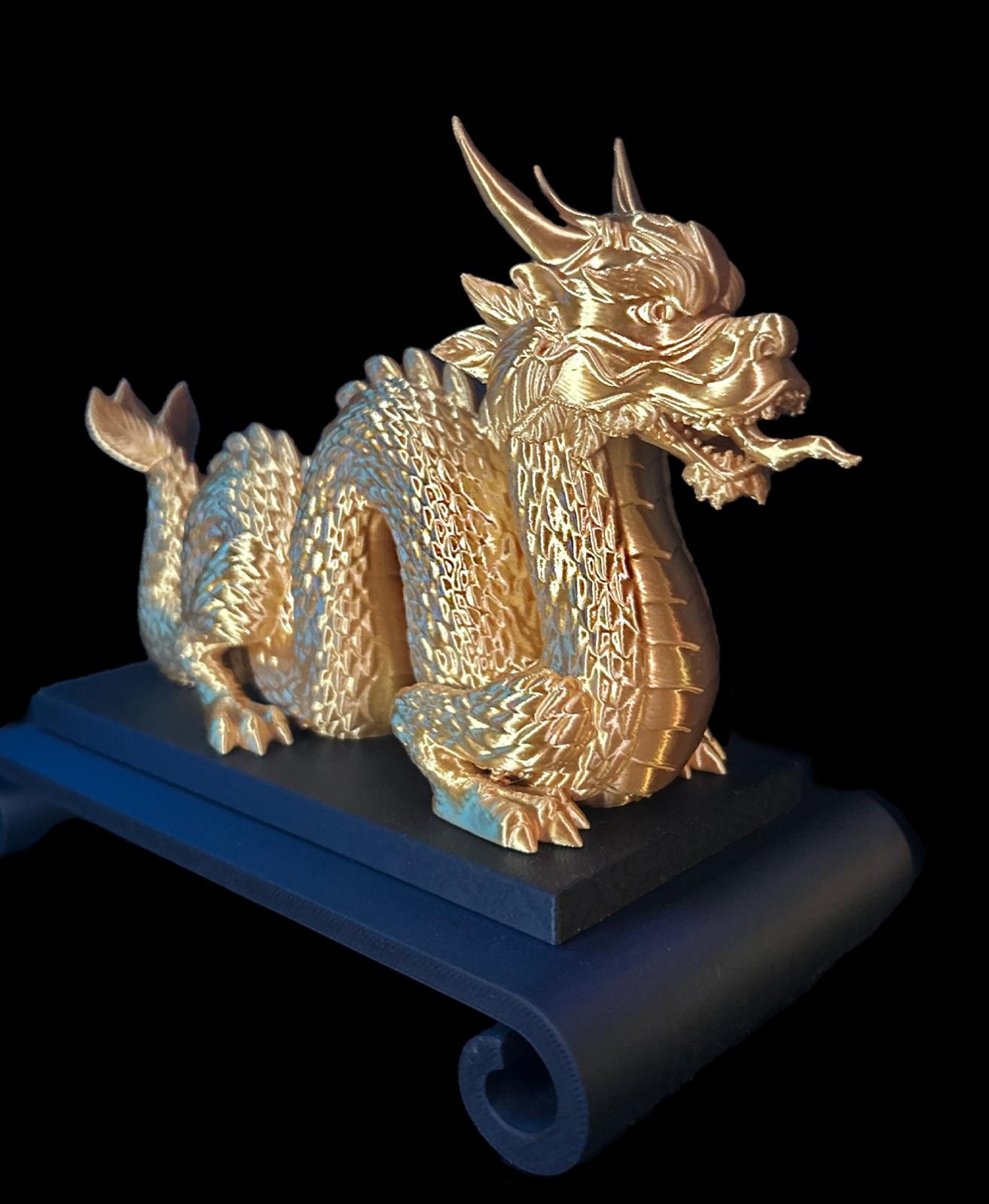 Chinese Dragon -Platform Statue 3d model