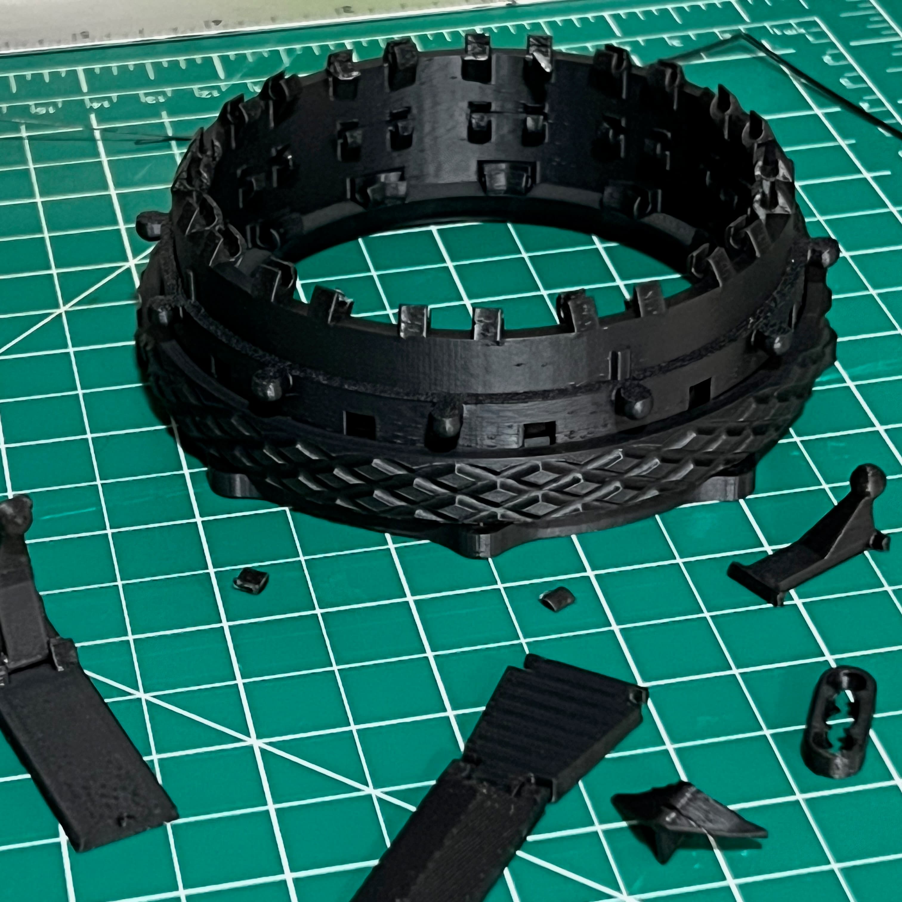 Nice project but the socket joints are too fragile for such tight tolerances and break off with little effort. Might want to consider re-design to a pin socket joint.