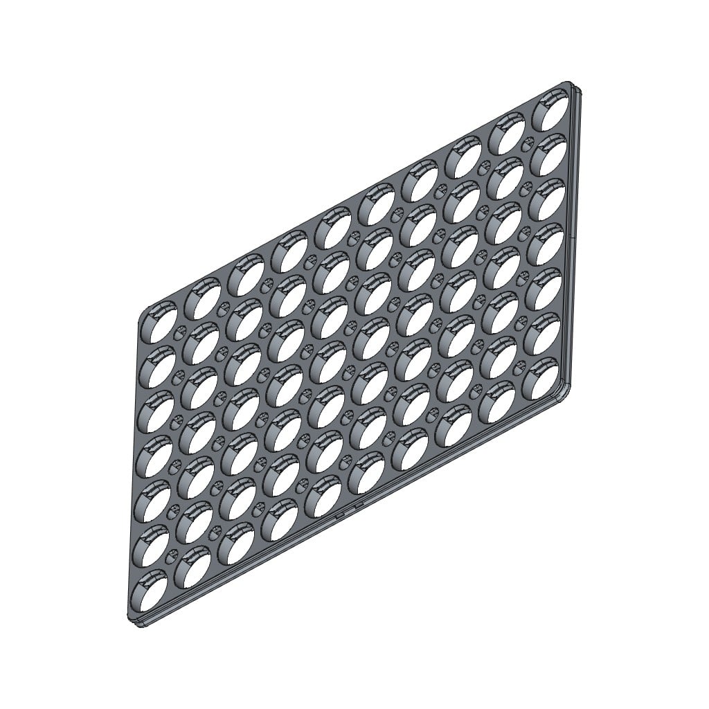 D-LOCK_PANEL.10X7-BLANK 3d model