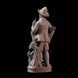 Village NPC Collection with Plinth 28mm Heroic 3d model