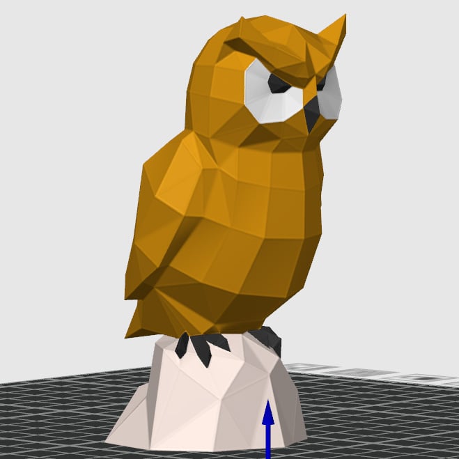 LOWPOLY OWL 3d model